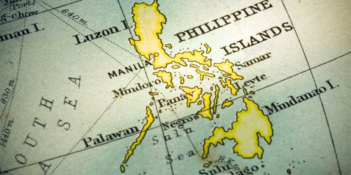 An image of the Philippines in the world map