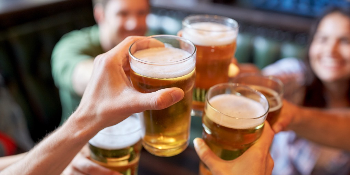 An image of a group drinking alcohol